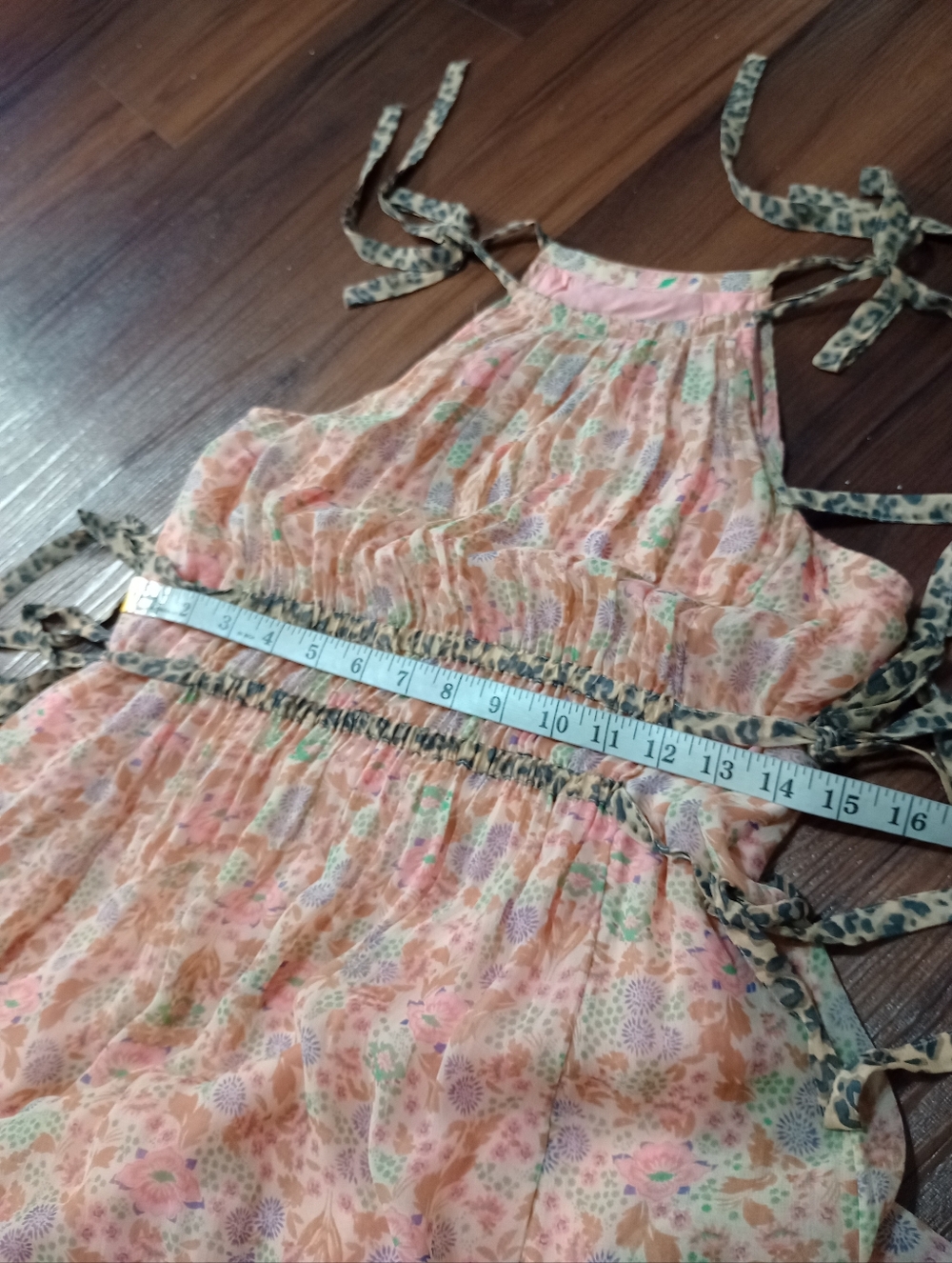Anthropologie Maeve Clementina Halter Boho Maxi Dress Feminine Floral - Picture 11 of 13